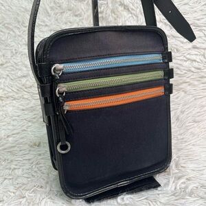 Vintage Paul Smith Crossbody Bag With Signature Multicolor Zippers